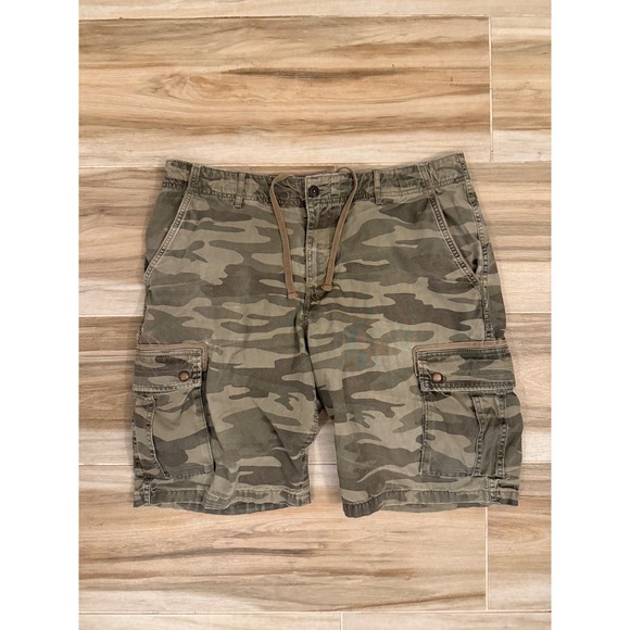 Lucky Brand Other - Lucky Brand Mens Camo Cargo Shorts Type L-54C Camouflage Size 36 Drawstring